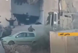 צילום מהתקרית בג'נין  (צילום: רשתות ערביות)