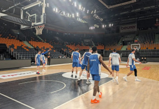 אימון נבחרת ישראל כדורסל (צילום: אתר רשמי, איגוד הכדורסל)