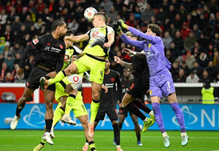 לברקוזן מול דורטמונד (צילום: INA FASSBENDER)