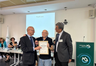 הענקת הפרס ליעקב בודו (צילום: יחצ)