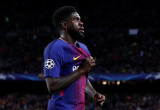 בימים טובים יותר. סמואל אומטיטי ב-2018 (צילום: רויטרס)