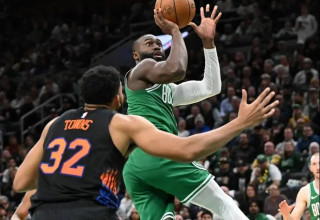 שיא עונתי בדרך לניצחון. ג'יילן בראון (צילום: רויטרס)