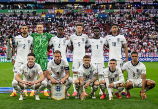 שחקני נבחרת אנגליה (צילום: Edith Geuppert - GES Sportfoto / Contributor)