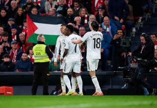 שחקני ריאל מדריד, קיליאן אמבפה, ויניסיוס (צילום: GettyImages, Quality Sport Images)