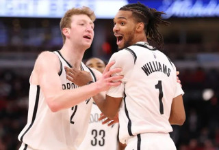 ניצחון ראשון שלו העונה. וולף חוגג (צילום: GettyImages, Michael Reaves)