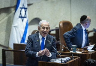 נתניהו בדיון 40 חתימות בכנסת  (צילום: חיים גולדברג פלאש 90)