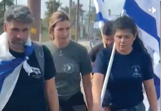 שרן השכל בצעדה לכנסת (צילום: צילום מסך רשתות חברתיות)