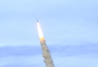 ניסוי של הטיל הבליסטי בעל הטווח הארוך ביותר של טורקיה, "טייפון" (צילום: AA)