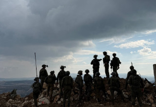 אוגדה 91 בדריכות בצפון בשל תנאי מזג האוויר (צילום: אבי אשכנזי)