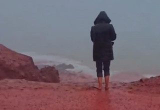 גשם אדום באיראן (צילום: רשתות חברתיות)