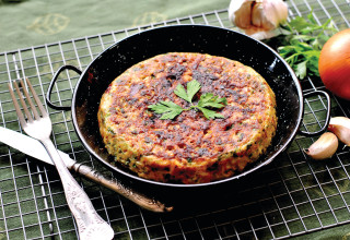 אומלט ירק ועשבי תיבול (צילום: פסקל פרץ-רובין)