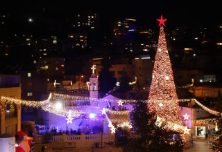 אירועי חג המולד בנצרת (צילום: מועצת העדה האורתודוקסית נצרת)