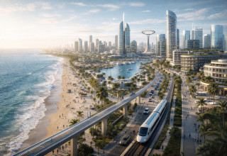 תוכנית דונלד טראמפ לשיקום עזה (צילום: AI)