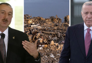 אילהם אלייב, רג'פ טאיפ ארדואן (צילום: STEFAN ROUSSEAU/POOL/AFP via Getty Image)