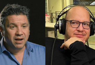 חיים לוינסון, עמרי אסנהיים (צילום: 103FM, צילום מסך רשת 13)