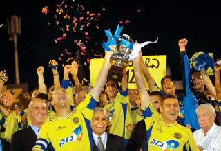 אבי נמני, טל בנין, מכבי תל אביב (צילום: עדי אבישי)