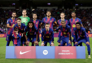 שחקני ברצלונה (צילום: Soccrates Images / Contributor)