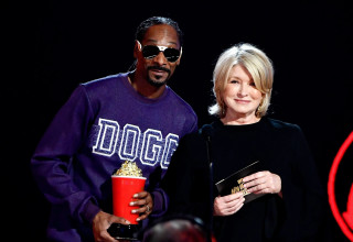 מרתה סטיוארט לצד סנופ דוג (צילום: GettyImages)