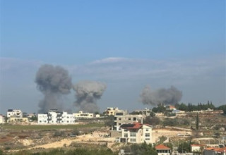 תקיפות בדרום לבנון (צילום: רשתות ערביות)