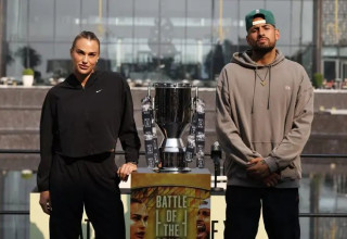 יהיה מעניין, זה בטוח. סבאלנקה וקיריוס (צילום: רויטרס)