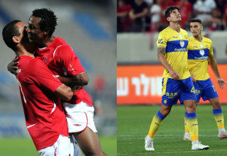 מכבי תל אביב, הפועל תל אביב, גביע המדינה (צילום: עיבוד תמונה, ברני ארדוב)