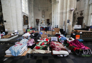 מהגרים בבריסל, בלגיה (צילום: רויטרס)