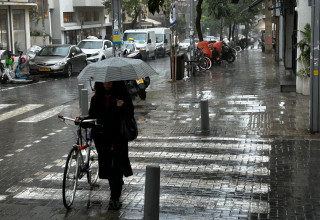 מזג אוויר גשום, חורף (צילום: אבשלום ששוני)