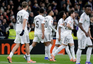 שחקני ריאל מדריד (צילום: Soccrates Images)