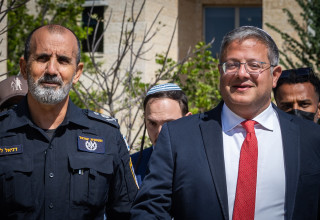 איתמר בן גביר ודני לוי (צילום: אורן בן חקון פלאש 90)