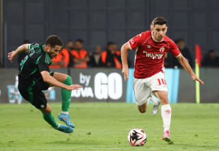 דן ביטון, הפועל באר שבע לצד דולב חזיזה, מכבי חיפה (צילום: דני מרון)