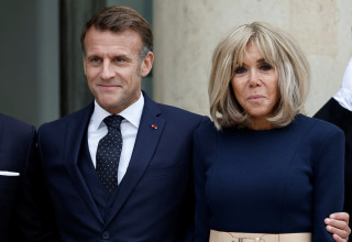 בריז'יט ועמנואל מקרון (צילום: רויטרס)
