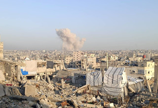 זירת חיסול מחבל חמאס ברצועת עזה (צילום: רשתות ערביות)