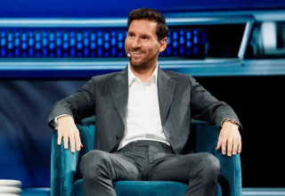 ליאו מסי באירוע החגיגי בו קיבל את מפתח העיר (צילום: רויטרס)