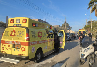 רצח בשפרעם (צילום: מד"א)