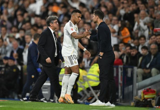 צ'אבי אלונסו וקיליאן אמבפה (צילום: Denis Doyle)