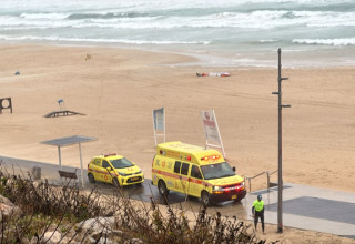 הרוג בתאונת קייט בראשון לציון (צילום: תיעוד מבצעי מד"א)