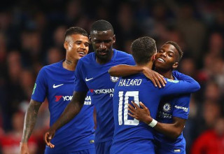 שריל מסונדה אחיו של למישה ושחקני צ'לסי בעונת 2017/8 (צילום: Clive Rose)