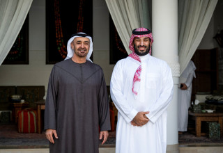 מוחמד בן סלמאן וזאיד אל-נהיאן (צילום: רויטרס)