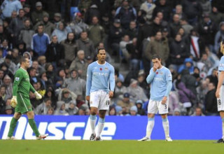 שחקני מנצ'סטר סיטי (צילום: Michael Regan)