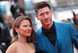 רוברט לבנדובסקי ואשתו אנה (צילום: Vittorio Zunino Celotto/Getty Images)