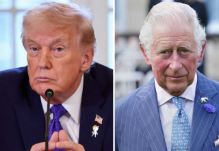 המלך צ'ארלס ודונלד טראמפ (צילום: מימין לשמאל: WPA Pool, רויטרס)