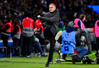 לואיס אנריקה מאמן פ.ס.ז' (צילום: Eurasia Sport Images)