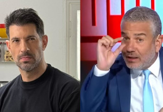 ינון מגל, חיים אתגר (צילום: אוסף פרטי, צילום מסך ערוץ 14)