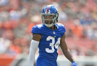 סם ביל במדי ניו יורק ג'איינטס (צילום: Jason Miller/Getty Images)