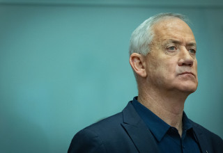 בני גנץ (צילום: יונתן זינדל, פלאש 90)