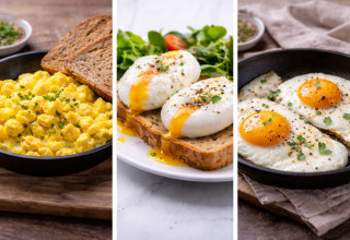 ביצת עין, מקושקשת וביצה קשה (צילום: AI)