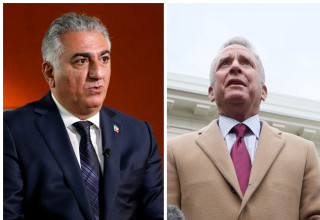 סטיב ויטקוף, רזא פהלווי (צילום: רויטרס, REUTERS/Joshua Roberts)