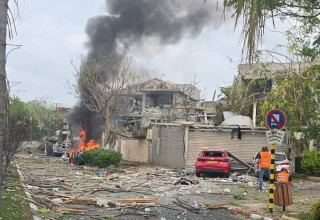 פגיעת טיל איראני (צילום: שימוש לפי סעיף 27א')