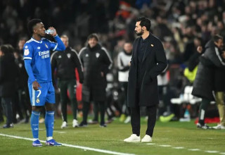 ערב אומלל. ויניסיוס וארבלואה (צילום: GettyImages, Diego Souto)