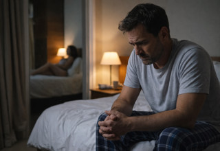 גבר עצוב (צילום: AI)